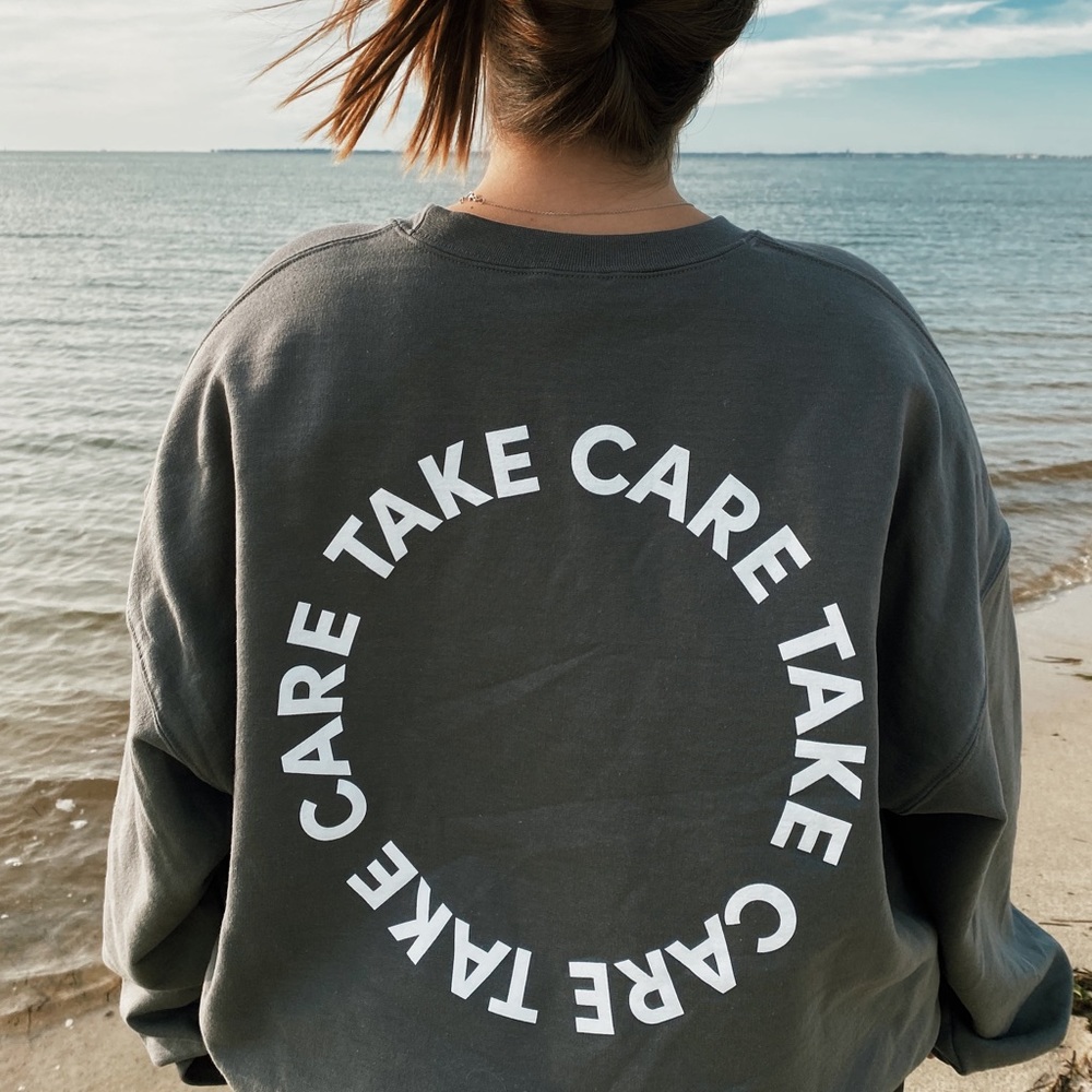 NEW Take Care Crewneck | Charcoal